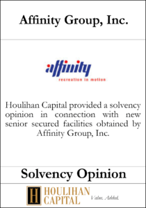 Affinity Group, Inc - Solvency Opinion Tombstone"
