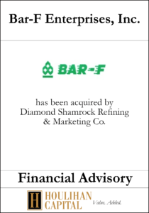 Bar-F Enterprises - Financial Advisory Tombstone"