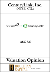 CenturyLink - ASC 820 - Valuation Opinion Tombstone"