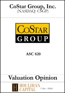 CoStar - ASC 820 - Valuation Opinion Tombstone"