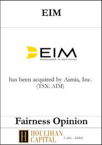 EIM - Fairness Opinion Tombstone"