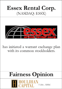 Essex Rental Corp - Fairness Opinion Tombstone"