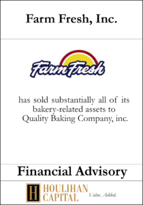 Farm Fresh, Inc - Financial Advisory Tombstone"