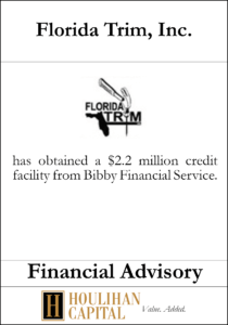 Florida Trim - Financial Advisory Tombstone"