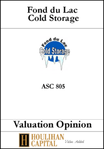 Fond du Lac - ASC 805 - Valuation Opinion Tombstone"