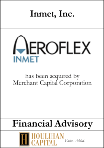 Inmet Inc - Financial Advisory Tombstone"