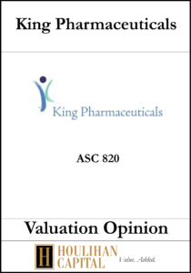 King Pharmaceuticals - ASC 820 - Valuation Opinion Tombstone"