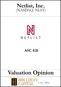 Netlist Inc. - ASC 820 - Valuation Opinion Tombstone"