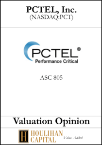 PCTEL - ASC 805 - Valuation Opinion Tombstone"