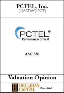 PCTEL - ASC 350 - Valuation Opinion Tombstone"