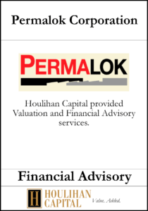 Permalok Corporation - Financial Advisory Tombstone"
