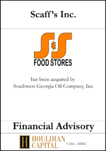 Scaff's Inc - Financial Advisory Tombstone"