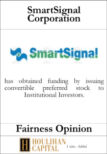 Smart Signal - Fairness Opinion Tombstone"