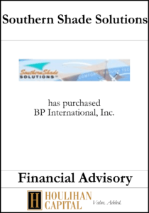 Southern Shade Solutions - Financial Advisory Tombstone"