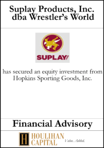 Suplay Products Inc - Financial Advisory Tombstone"