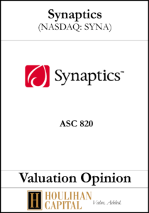 Synaptics - ASC 820 - Valuation Opinion Tombstone"