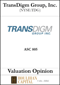 Transdigm - ASC 805 - Valuation Opinion Tombstone"