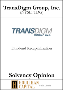 Transdigm - Solvency Opinion Tombstone"