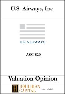 US Airways - ASC 820 - Valuation Opinion Tombstone"