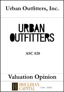 Urban Outfitters - ASC 820 - Valuation Opinion Tombstone"