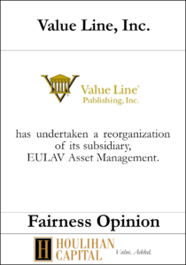 Value Line - Fairness Opinion Tombstone"