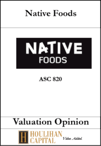 Native Foods - ASC 820"