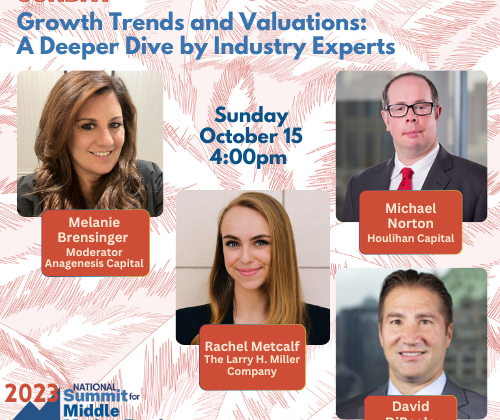 Growth Trends & Valuations – 2023 National Summit for Middle Market Funds Panel
